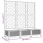 vidaXL Pflanzkübel mit Spalier Schwarz 120x40x121,5 cm PP vidaXL Pflanzkübel mit Spalier Schwarz 120x40x121,5 cm PP