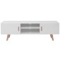 vidaXL TV-Schrank MDF 150 x 35 x 48,5 cm Hochglanz Weiß vidaXL TV-Schrank MDF 150 x 35 x 48,5 cm Hochglanz Weiß