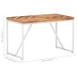 vidaXL Esstisch 120x60x76 cm Massivholz Akazie und Mango vidaXL Esstisch 120x60x76 cm Massivholz Akazie und Mango