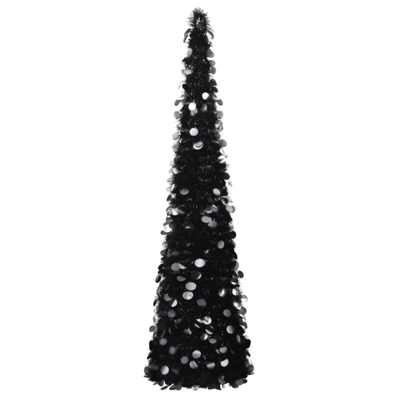 vidaXL Künstlicher Pop-Up-Weihnachtsbaum Schwarz 180 cm PET vidaXL Künstlicher Pop-Up-Weihnachtsbaum Schwarz 180 cm PET
