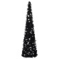 vidaXL Künstlicher Pop-Up-Weihnachtsbaum Schwarz 180 cm PET vidaXL Künstlicher Pop-Up-Weihnachtsbaum Schwarz 180 cm PET