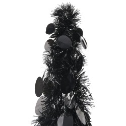 vidaXL Künstlicher Pop-Up-Weihnachtsbaum Schwarz 180 cm PET