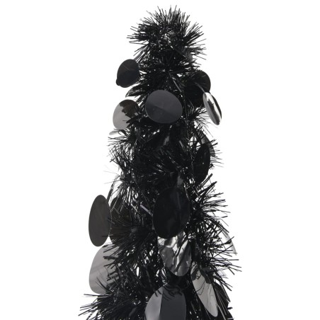 vidaXL Künstlicher Pop-Up-Weihnachtsbaum Schwarz 180 cm PET