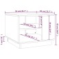 vidaXL Couchtisch Schwarz 55x55x43 cm Holzwerkstoff vidaXL Couchtisch Schwarz 55x55x43 cm Holzwerkstoff