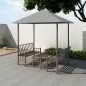 vidaXL Gartenpavillon mit Tisch und Bänken 2,5x1,5x2,4 m Anthrazit vidaXL Gartenpavillon mit Tisch und Bänken 2,5x1,5x2,4 m Anthrazit