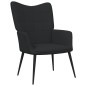 vidaXL Relaxsessel mit Hocker Schwarz Stoff vidaXL Relaxsessel mit Hocker Schwarz Stoff