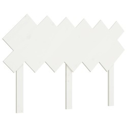 vidaXL Bett-Kopfteil Weiß 122,5x3x80,5 cm Massivholz Kiefer