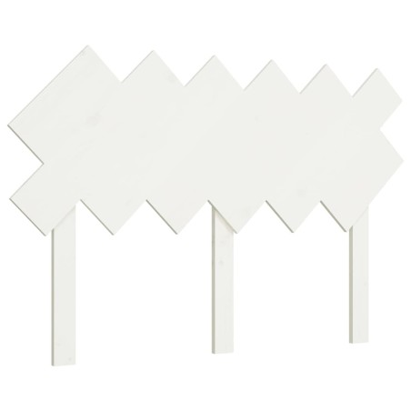 vidaXL Bett-Kopfteil Weiß 122,5x3x80,5 cm Massivholz Kiefer