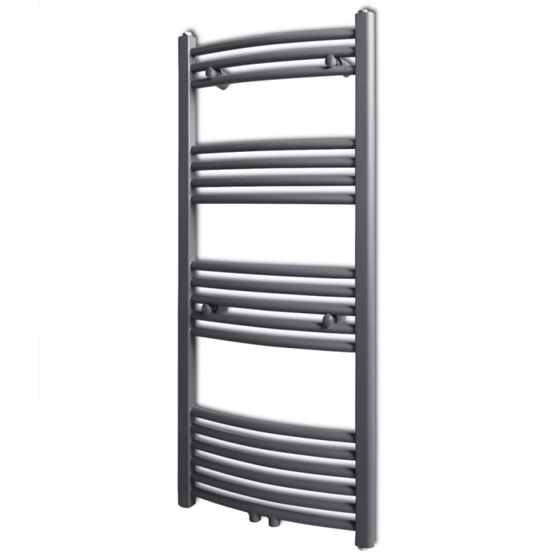 Handtuchheizkörper Warmwasser Gebogen Grau 500x1160 mm Handtuchheizkörper Warmwasser Gebogen Grau 500x1160 mm