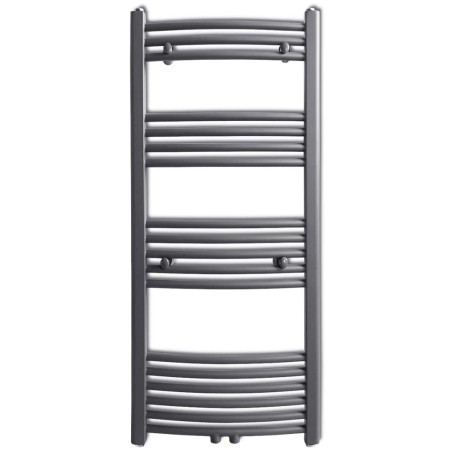 Handtuchheizkörper Warmwasser Gebogen Grau 500x1160 mm