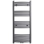 Handtuchheizkörper Warmwasser Gebogen Grau 500x1160 mm Handtuchheizkörper Warmwasser Gebogen Grau 500x1160 mm