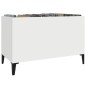 vidaXL Plattenschrank Weiß 74,5x38x48 cm Holzwerkstoff vidaXL Plattenschrank Weiß 74,5x38x48 cm Holzwerkstoff