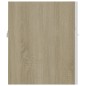 vidaXL Waschbeckenunterschrank Weiß Sonoma-Eiche 41x38,5x46 cm vidaXL Waschbeckenunterschrank Weiß Sonoma-Eiche 41x38,5x46 cm