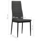 vidaXL Esszimmerstühle 2 Stk. Dunkelgrau Stoff vidaXL Esszimmerstühle 2 Stk. Dunkelgrau Stoff