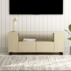 vidaXL TV-Schrank Sonoma-Eiche 120x35x48 cm Holzwerkstoff
