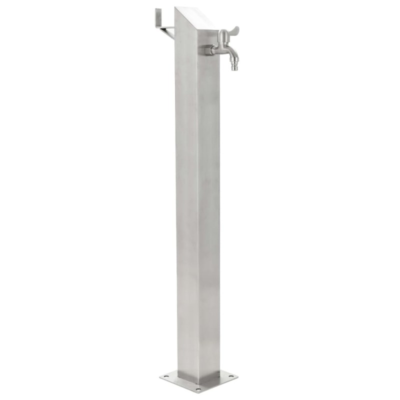 vidaXL Garten-Wassersäule Edelstahl Quadratisch 95 cm vidaXL Garten-Wassersäule Edelstahl Quadratisch 95 cm