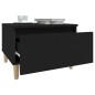 vidaXL Beistelltisch Schwarz 50x46x35 cm Holzwerkstoff vidaXL Beistelltisch Schwarz 50x46x35 cm Holzwerkstoff
