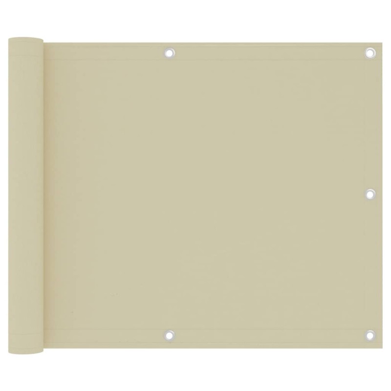 vidaXL Balkon-Sichtschutz Creme 75x300 cm Oxford-Gewebe vidaXL Balkon-Sichtschutz Creme 75x300 cm Oxford-Gewebe