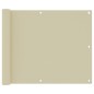 vidaXL Balkon-Sichtschutz Creme 75x300 cm Oxford-Gewebe vidaXL Balkon-Sichtschutz Creme 75x300 cm Oxford-Gewebe