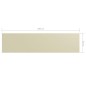 vidaXL Balkon-Sichtschutz Creme 75x300 cm Oxford-Gewebe vidaXL Balkon-Sichtschutz Creme 75x300 cm Oxford-Gewebe