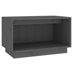 vidaXL TV-Schrank Grau 60x35x35 cm Massivholz Kiefer