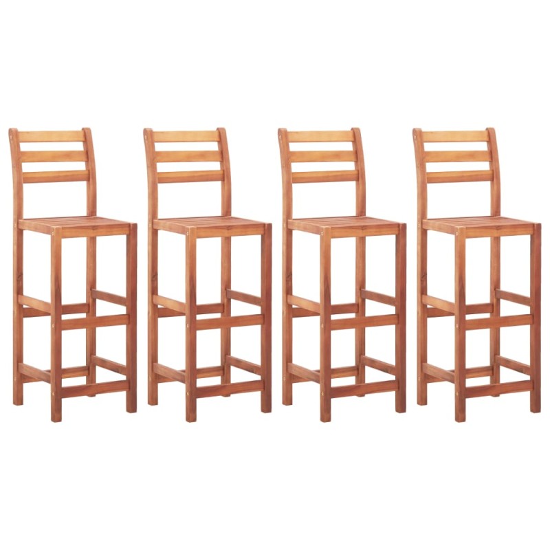 vidaXL Barhocker 4 Stk. Massivholz Akazie vidaXL Barhocker 4 Stk. Massivholz Akazie