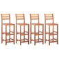 vidaXL Barhocker 4 Stk. Massivholz Akazie vidaXL Barhocker 4 Stk. Massivholz Akazie