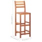 vidaXL Barhocker 4 Stk. Massivholz Akazie vidaXL Barhocker 4 Stk. Massivholz Akazie