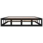 vidaXL Massivholzbett Schwarz 180x200 cm vidaXL Massivholzbett Schwarz 180x200 cm