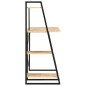 vidaXL Schreibtisch mit Regaleinheit Schwarz und Eiche 102×50×117 cm vidaXL Schreibtisch mit Regaleinheit Schwarz und Eiche 102×50×117 cm