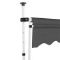 vidaXL Einziehbare Markise Handbetrieben 350 cm Anthrazit vidaXL Einziehbare Markise Handbetrieben 350 cm Anthrazit