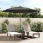 vidaXL Sonnenschirm mit Holzmast Schwarz 299x240 cm vidaXL Sonnenschirm mit Holzmast Schwarz 299x240 cm