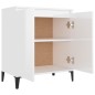 vidaXL Sideboard Hochglanz-Weiß 60x35x70 cm Holzwerkstoff vidaXL Sideboard Hochglanz-Weiß 60x35x70 cm Holzwerkstoff
