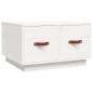 vidaXL Couchtisch Weiß 60x53x35 cm Massivholz Kiefer vidaXL Couchtisch Weiß 60x53x35 cm Massivholz Kiefer