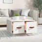 vidaXL Couchtisch Weiß 60x53x35 cm Massivholz Kiefer vidaXL Couchtisch Weiß 60x53x35 cm Massivholz Kiefer