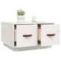 vidaXL Couchtisch Weiß 60x53x35 cm Massivholz Kiefer vidaXL Couchtisch Weiß 60x53x35 cm Massivholz Kiefer