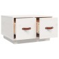 vidaXL Couchtisch Weiß 60x53x35 cm Massivholz Kiefer vidaXL Couchtisch Weiß 60x53x35 cm Massivholz Kiefer