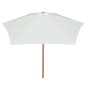 vidaXL Sonnenschirm 270×270 cm Holzstange Cremeweiß vidaXL Sonnenschirm 270×270 cm Holzstange Cremeweiß
