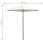 vidaXL Sonnenschirm 270×270 cm Holzstange Cremeweiß vidaXL Sonnenschirm 270×270 cm Holzstange Cremeweiß