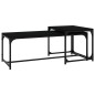 vidaXL Couchtische 2 Stk. Schwarz Holzwerkstoff vidaXL Couchtische 2 Stk. Schwarz Holzwerkstoff