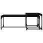 vidaXL Couchtische 2 Stk. Schwarz Holzwerkstoff vidaXL Couchtische 2 Stk. Schwarz Holzwerkstoff