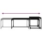 vidaXL Couchtische 2 Stk. Schwarz Holzwerkstoff vidaXL Couchtische 2 Stk. Schwarz Holzwerkstoff