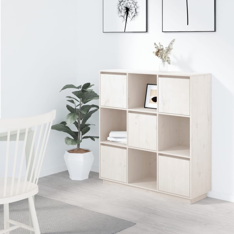 vidaXL Highboard Weiß 110,5x35x117 cm Massivholz Kiefer vidaXL Highboard Weiß 110,5x35x117 cm Massivholz Kiefer