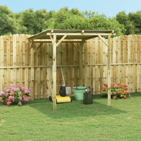 vidaXL Garten-Unterstand Imprägniertes Kiefernholz 180x180x189 cm