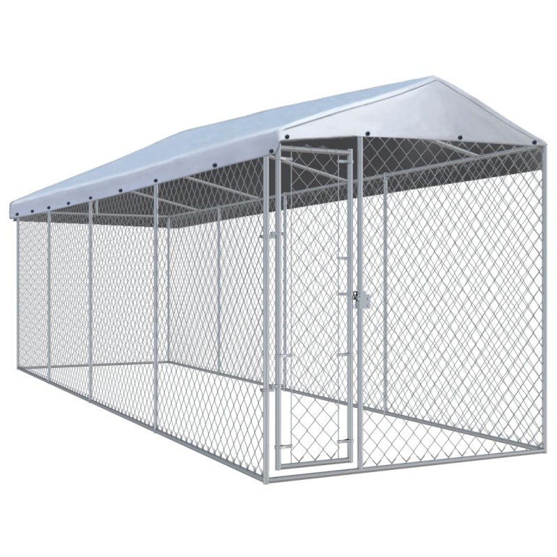 vidaXL Outdoor-Hundezwinger mit Überdachung 760x190x225 cm vidaXL Outdoor-Hundezwinger mit Überdachung 760x190x225 cm