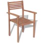 vidaXL Stapelbare Gartenstühle 4 Stk. Massivholz Teak vidaXL Stapelbare Gartenstühle 4 Stk. Massivholz Teak