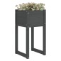 vidaXL Pflanzkübel 2 Stk. Grau 40x40x81 cm Massivholz Kiefer vidaXL Pflanzkübel 2 Stk. Grau 40x40x81 cm Massivholz Kiefer