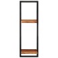 vidaXL Wandregale 2 Stk. 25x25x75 cm Massivholz Akazie und Stahl vidaXL Wandregale 2 Stk. 25x25x75 cm Massivholz Akazie und Stahl