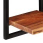 vidaXL Wandregale 2 Stk. 25x25x75 cm Massivholz Akazie und Stahl vidaXL Wandregale 2 Stk. 25x25x75 cm Massivholz Akazie und Stahl