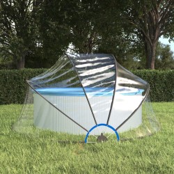 vidaXL Pool-Kuppel Rund 315x158 cm PVC